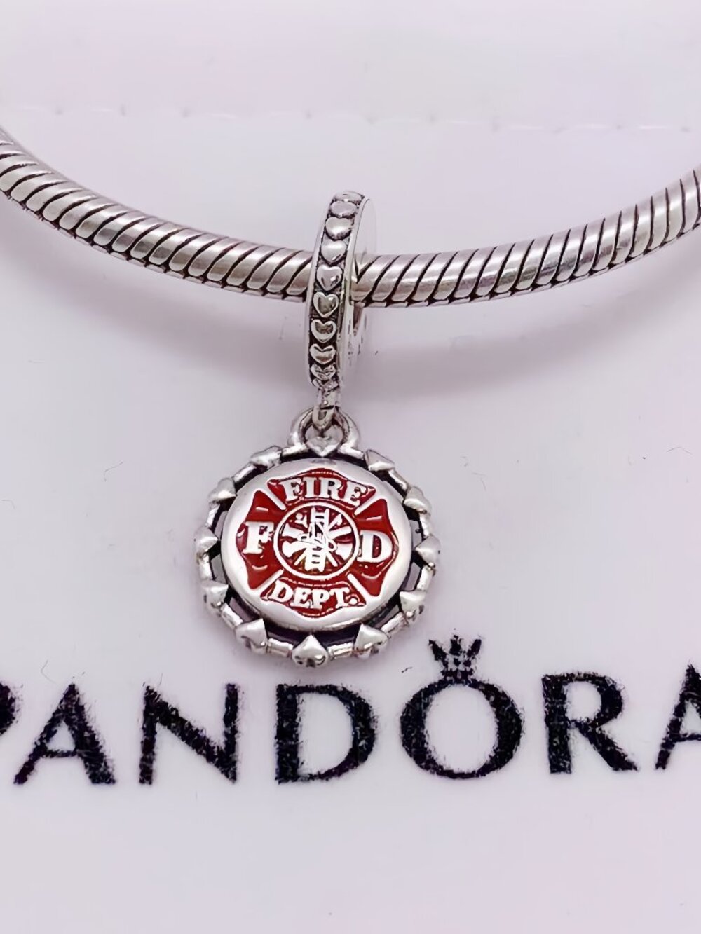 Pandora Firefighter Dangle Charm